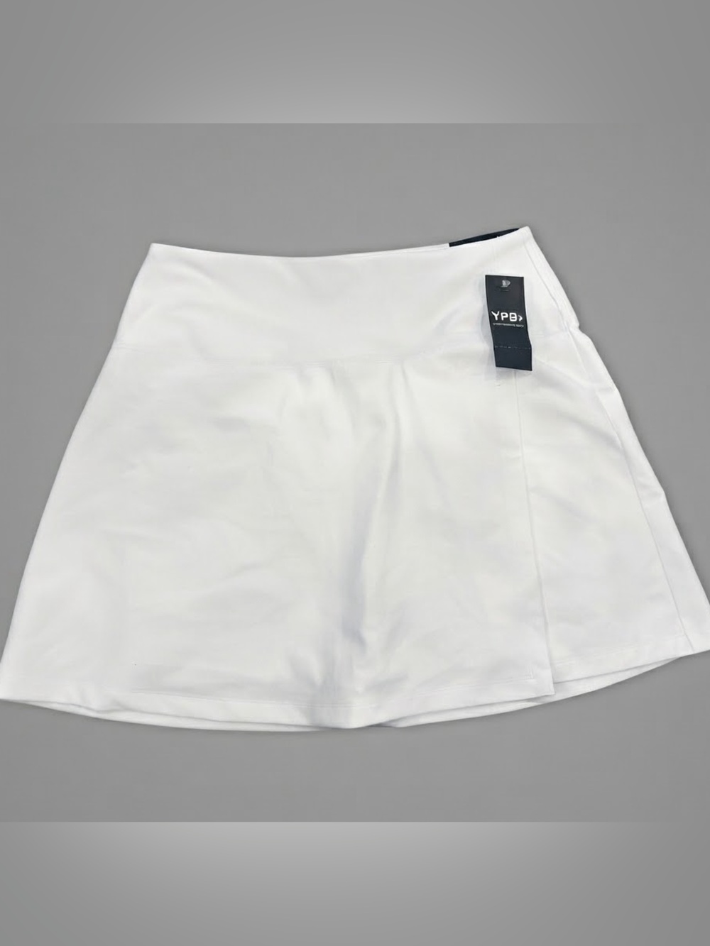 NWT Abercrombie & Fitch YPB sculptLUX Lined White Women's Tennis Skirt